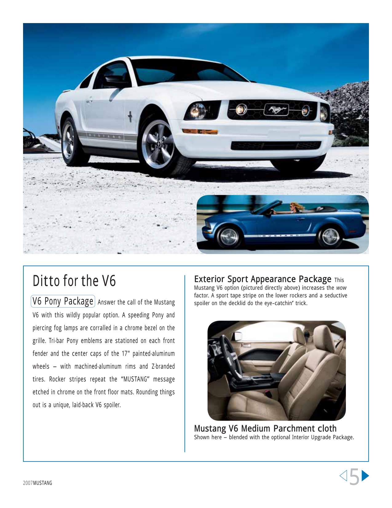 2007 Ford Mustang Brochure Page 3